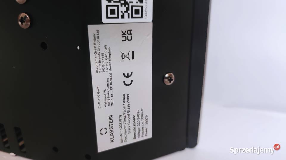 Grzejnik elektryczny Klarstein Bornholm małopolskie