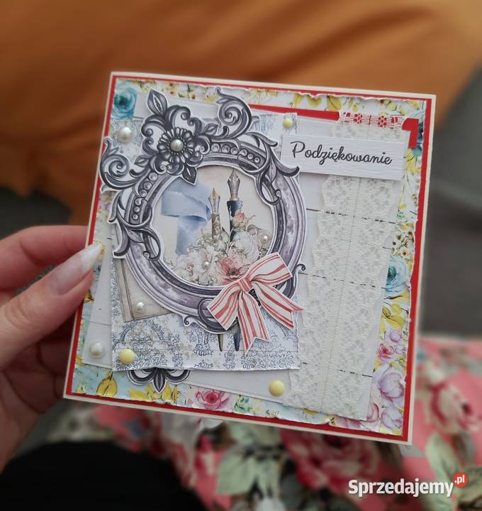 Kartka personalizowana podziękowanie Rękodzieło Dęblin