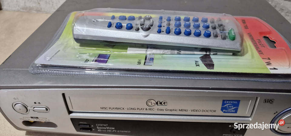 Video magnetowid LG 6 head LV 2767 LV2767 VHS Międzychód sprzedam