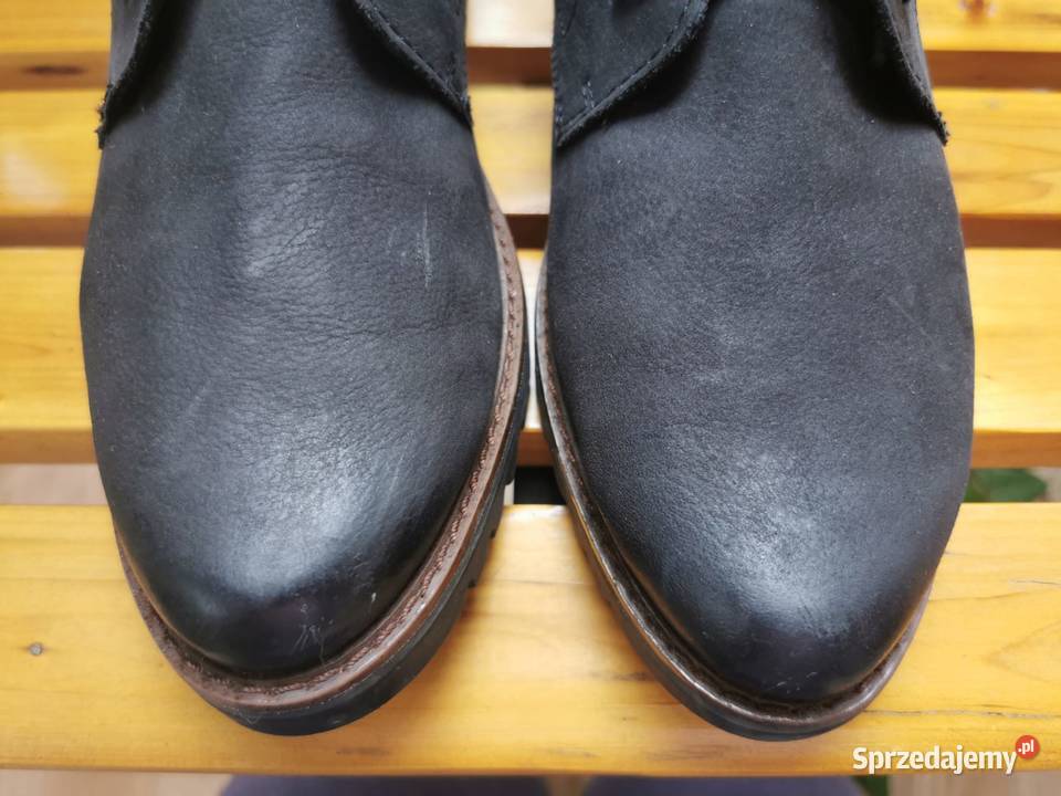 Skórzane buty oryginMarco Tozzi 40 Nubuk Nowe Łódź