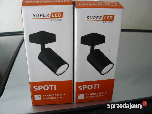 Lampy Spoti Super Ledczarne2 sztuki podkarpackie Rzeszów sprzedam