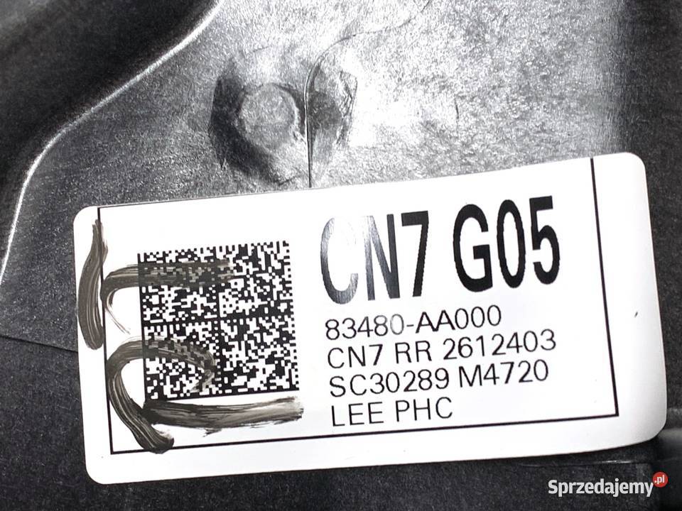 PODNOŚNIK SZYBY PRAWY TYŁ HYUNDAI ELANTRA VII