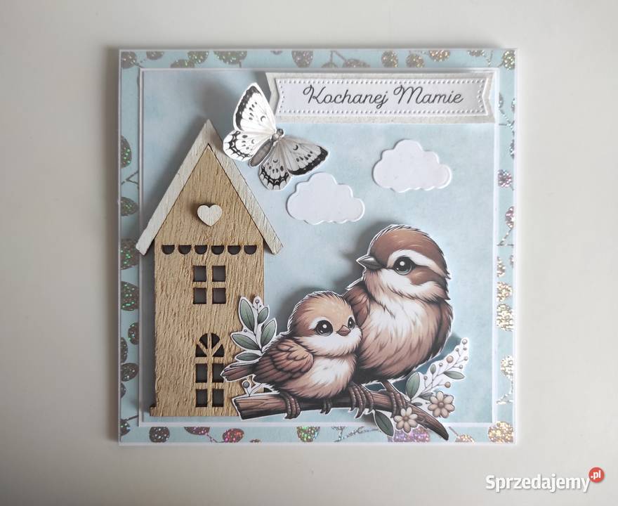 Kartka ręcznie robiona Mamy Dzień Matki łódzkie Łódź sprzedam