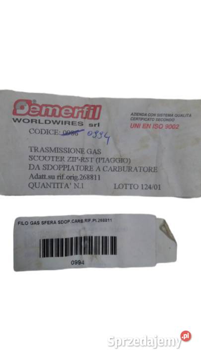 LINKA GAZU SEMERFIL PIAGGIO ZIP RST 50 0994 podlaskie