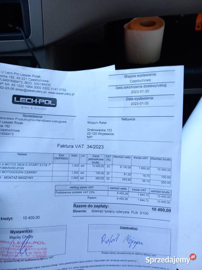 Xmtos xb39 1000km Wojsławice sprzedam