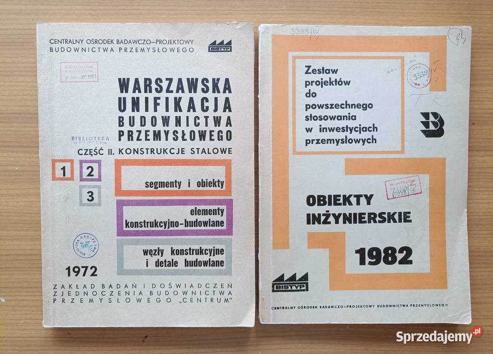 Warszawska Unifikacja BudPrzemysłCzIIKonstrukcje Rok wydania 1971 Gdynia