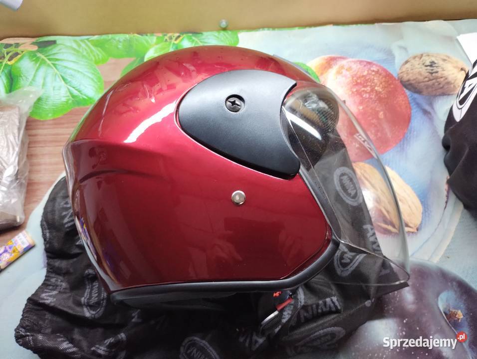 Kask otwartyskuter Quad czerwony M5960 Krotoszyn