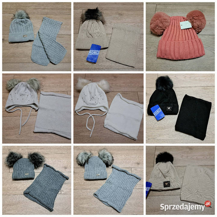 Hurt wyprzedaż czapek kominów rękawiczek 012lat kujawsko-pomorskie Złotniki Kujawskie