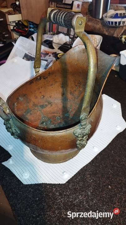 Donica węglarkaozdoba mosiądz Ogród Słubice