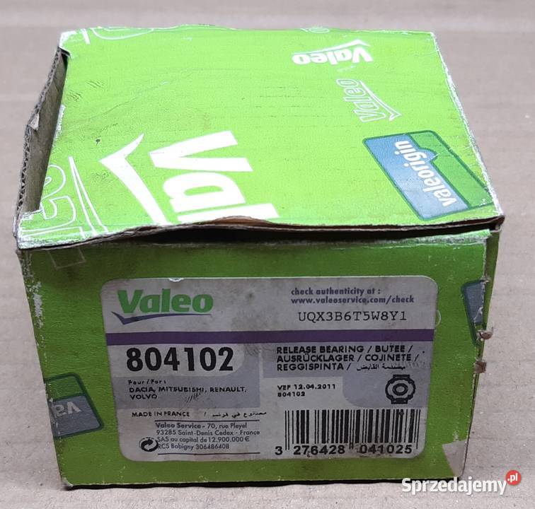 ŁOŻYSKO OPOROWE WYCISKOWE DACIA RENAULT 804102 osobowe Mielęcin