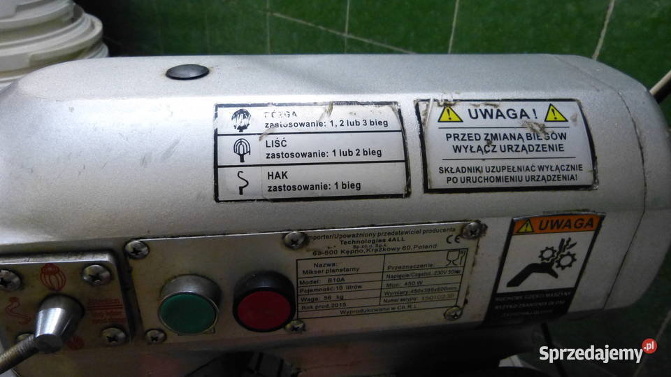 Mikser planetarny 10 l Mysłowice
