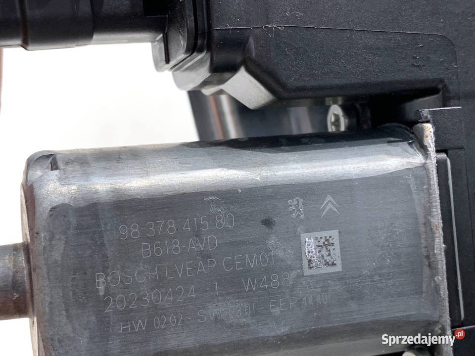 PODNOŚNIK SZYBY PRAWY PRZÓD CITROEN C3 III osobowe Mechanizmy opuszczania szyb