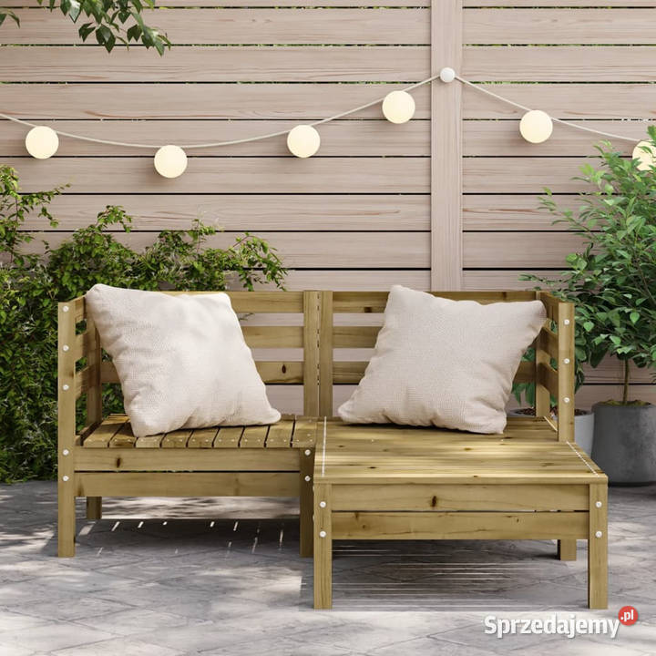 Ogrodowa sofa 2os z podnóżkiem impregnowane Krzesła ogrodowe Warszawa sprzedam