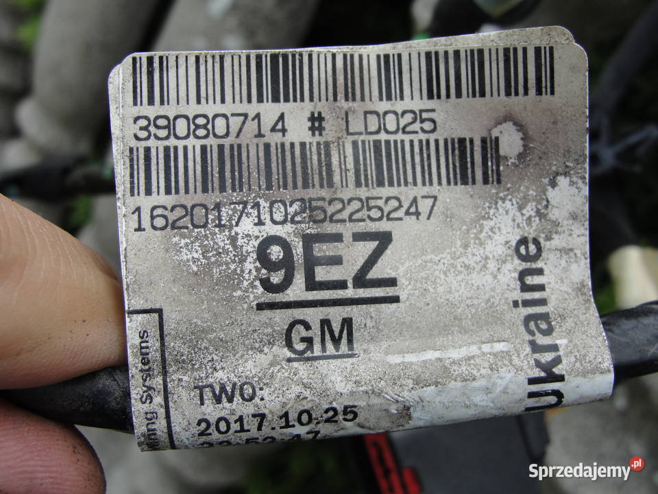 WIĄZKA DRZWI PRAWY TYŁ OPEL ASTRA K 39080714 Dąbrowa