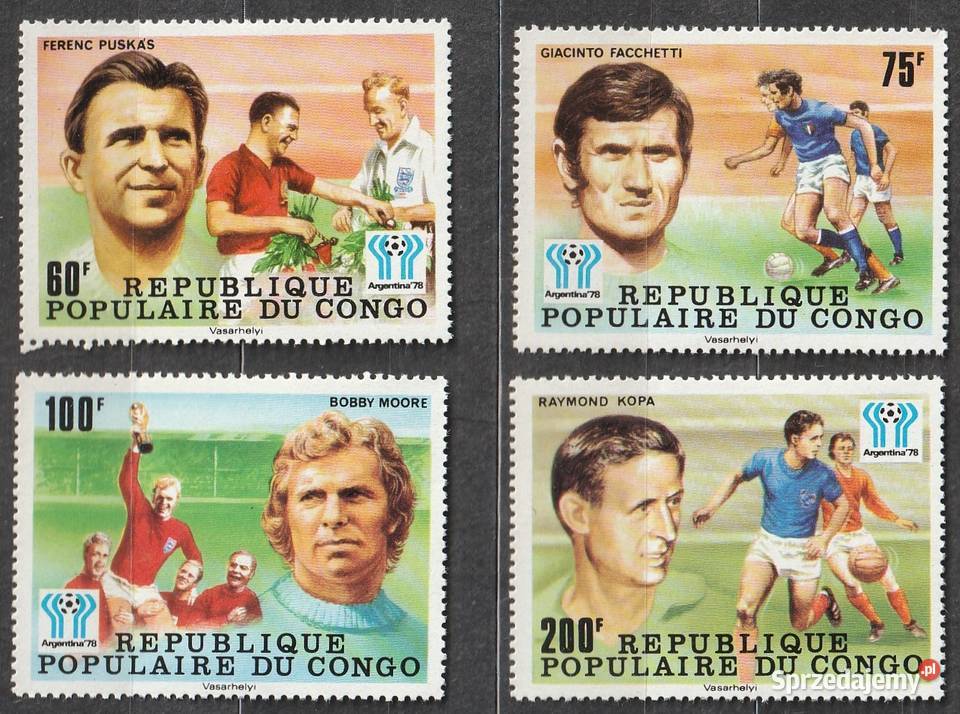 KONGO CONGO MŚ ARGENTYNA 1978 CZYSTE Łódź