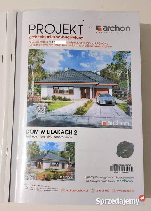 Sprzedam projekt dom w lilakach 2 lubelskie sprzedam