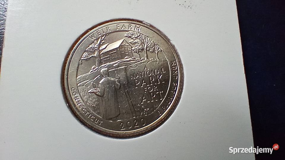 Stare monety 14 dolar 2020 D Farm Weir USA