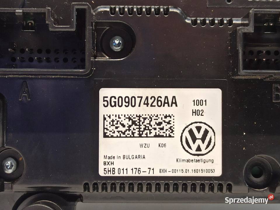 PANEL KLIMATYZACJI GOLF VII 5G0907426AA