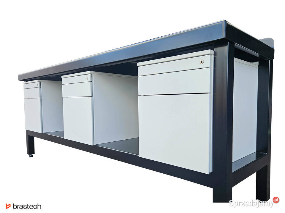 Stół warsztatowy 90 x 232 x 615 Blat stalowy 5 Sątoczno