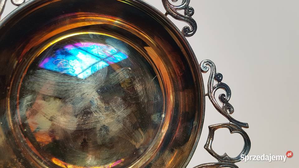 Platerowana popielniczka czarka Resovia Rzeszów Dąbrowa Górnicza