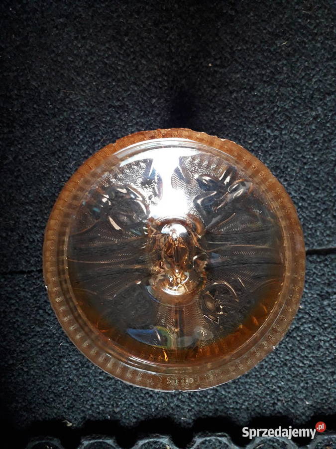 Szklany świecznik rozalinowy Warszawa