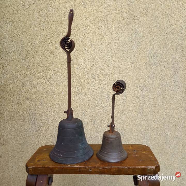 Duży stary dzwonek sklepowy z brązu Warszawa