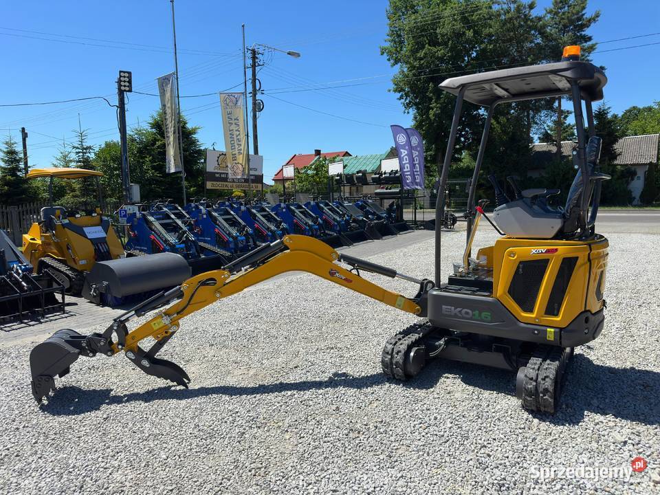 Nowa Minikoparka XGV EKO16 z 2026 Roku Waga 1600 łódzkie Złoczew sprzedam