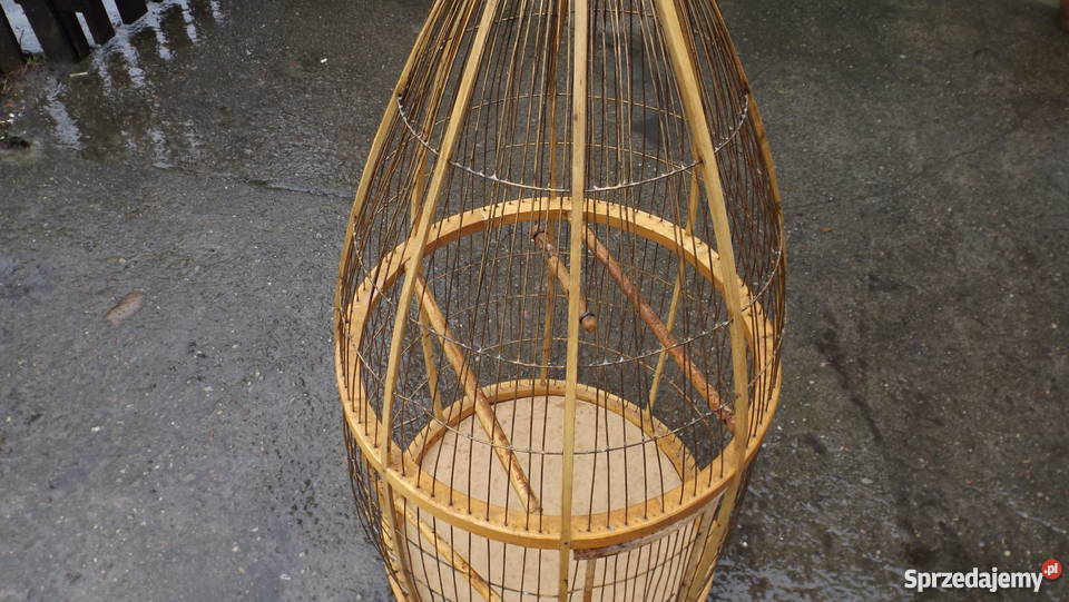 Stara duża klatka ptaków Papugi Dom i Ogród warmińsko-mazurskie Grodziczno
