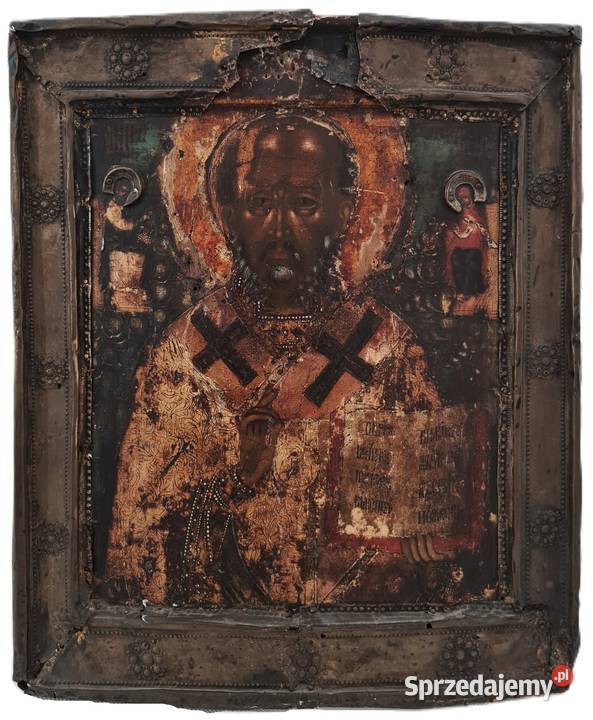Ikona Święty Mikołaj z Miry Cudotwórca 0158 Warszawa