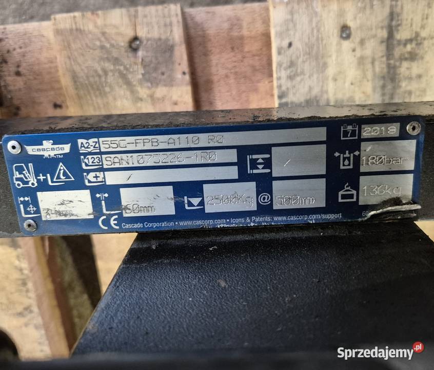 Pozycjoner wideł z wymiennymi widłami 2500 2A do Części maszyn i innych pojazdów śląskie Rybnik