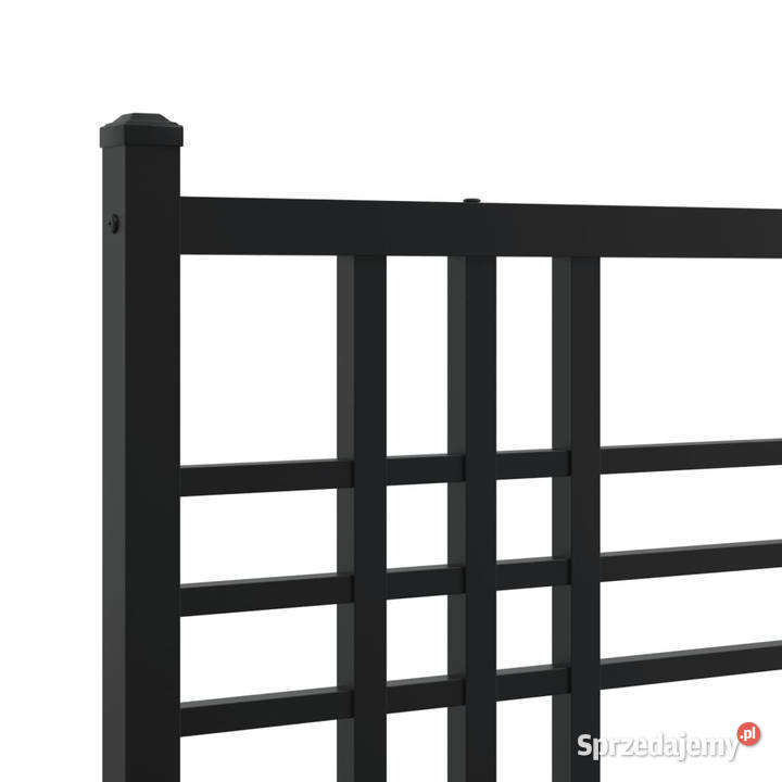 Łóżko Metalowe Czarne Rama Łóżka Ze Stelażem 90cm Warszawa