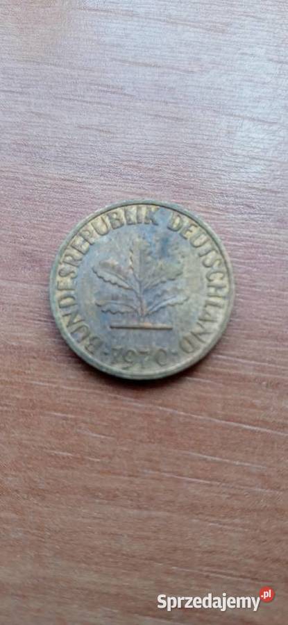 Moneta 5 pfennig 70r Numizmatyka Skoczów