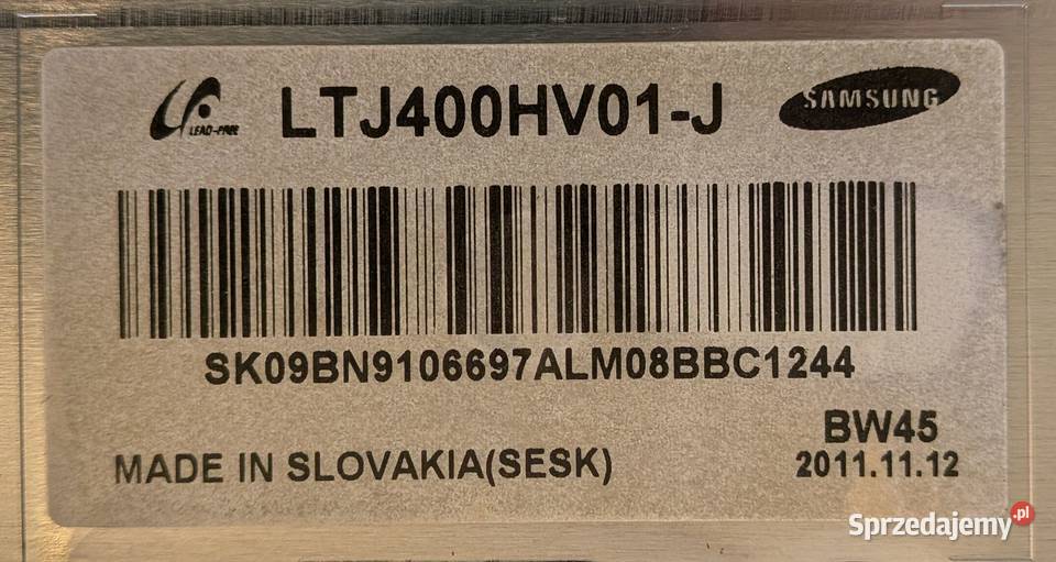 Samsung UE40D6500VS na części Oława