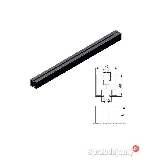 Profil aluminiowy RAL 9005 40x4033mb 18500 NETTO Kozienice