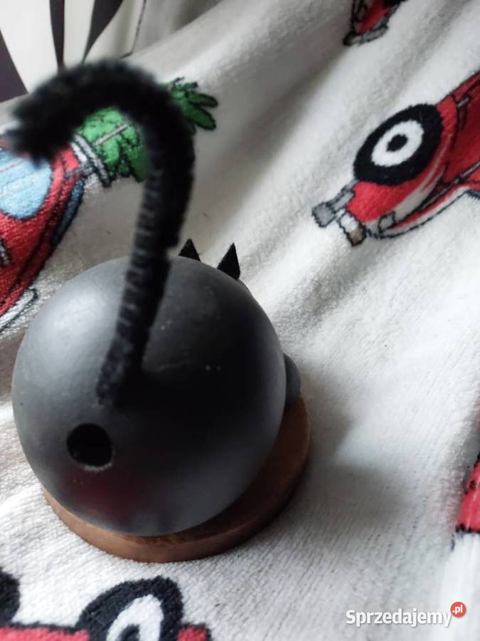 Rzeźba drewno mały kot dolnośląskie Wrocław