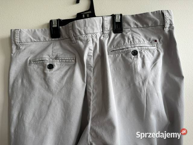 Spodnie Tommy Hilfiger Custom fit bawełna Dąbie