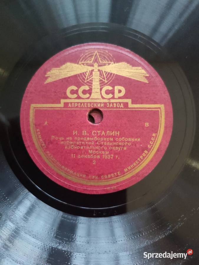 Płyty szelakowe z 1937 roku HISTORIA Warszawa