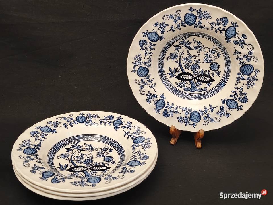 Talerz obiadowy głęboki angielski Crown Clarence Chełm