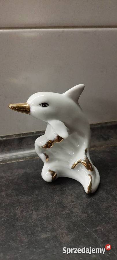Delfin Porcelanowy figurka EM EXCLUSIVE Mirosławiec