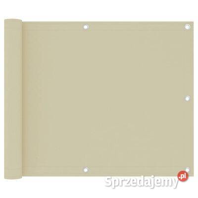 vidaXL Parawan balkonowy kremowy 75x300 tkanina Warszawa sprzedam