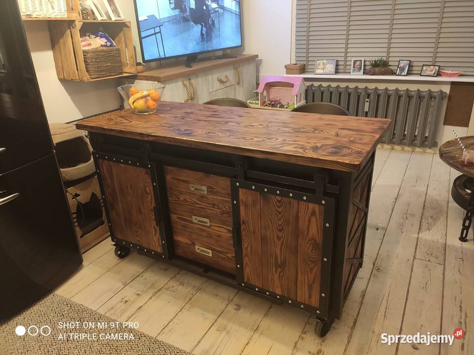 Industrialna Wyspa KuchennaMeble kuchenne Loft Warszawa sprzedam