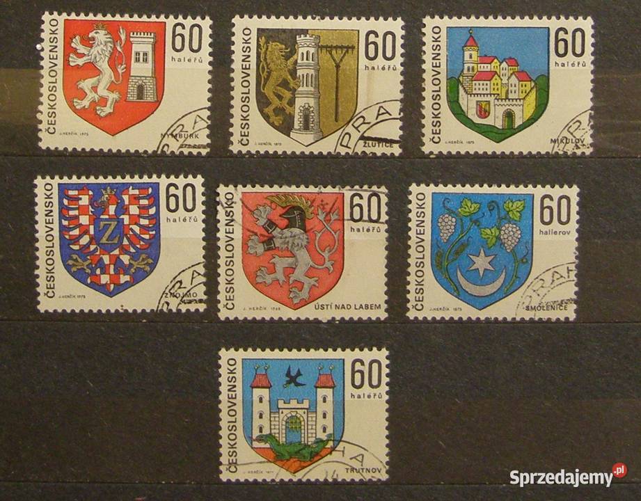 Znaczki pocztowe Czechosłowacja Zestaw 12 Łódź