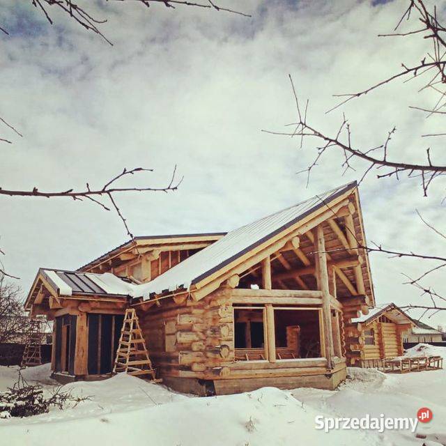 Domy z bali naturalnych Post Beam system