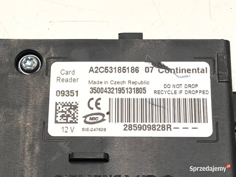 STACYJKA RENAULT MEGANE III 285909828R 14 130