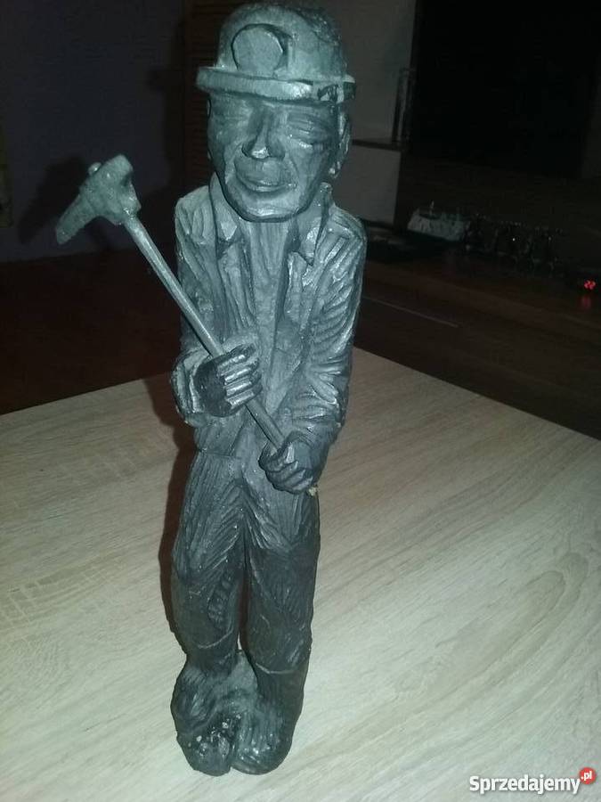 figurka górnika z węgla Katowice