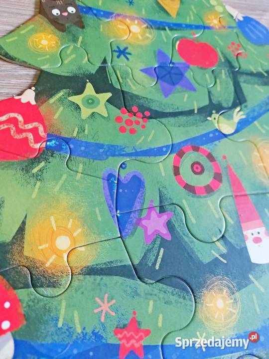 Puzzle Pucio i Misisa układają choinkę 6mc Kraków