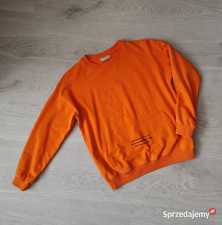 Bluza pomarańczowa chłopca chłopięca kieszenie Ustka