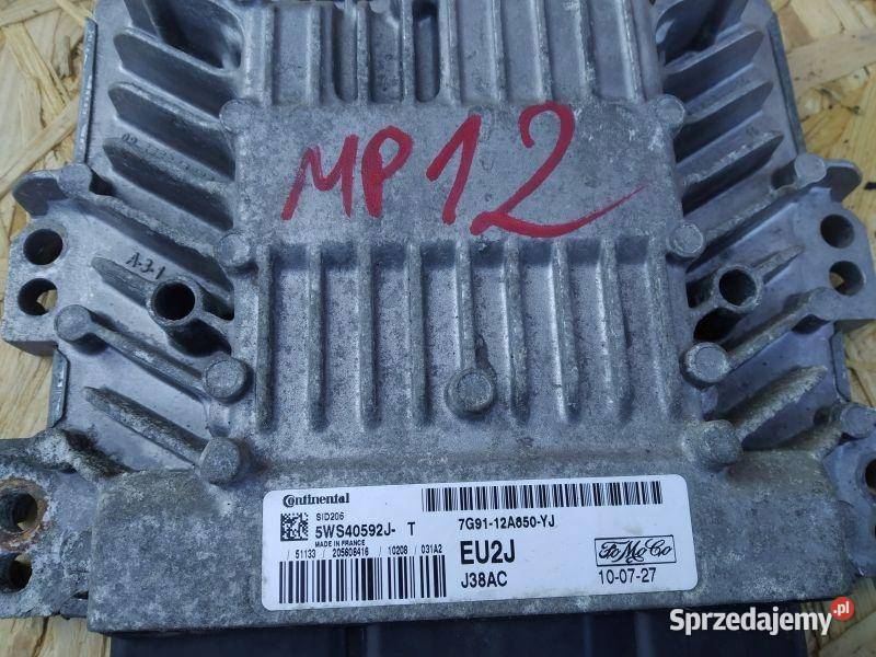 STEROWNIK SILNIKA KOMPUTER EU2J FORD MONDEO MK4 Czujniki i sterowniki Gliwice