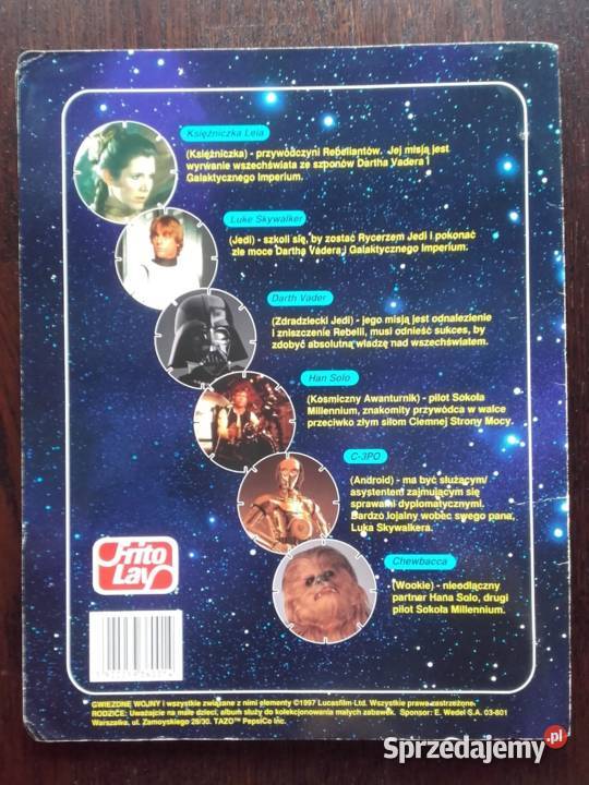 Star Wars TAZO kolekcja album mocy 1997 Kolekcje Kraków