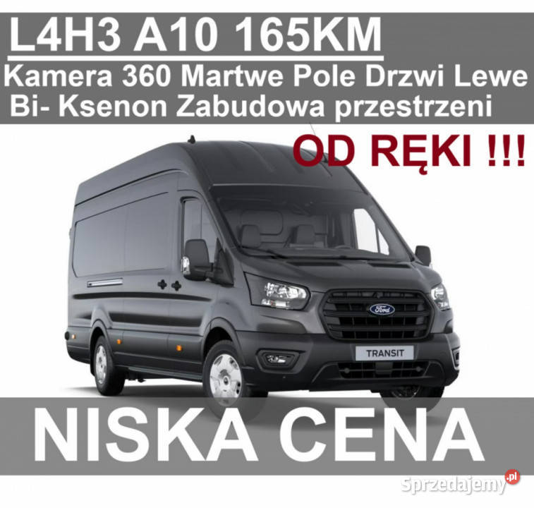 Ford Transit L4H3 165 Automat Kamera 360 Martwe Szczecinek